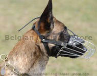Belgian Shepherd dog muzzle,wire basket dog muzzle
