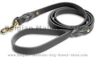 Belgian Malinois Leather Dog Leash Double Braided 3/4 Inch Belgian Malinois Leather Dog Leash Double Braided 3/4 Inch