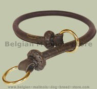 Rolled Leather Slip Collar for Belgian malinois Rolled Leather Slip Collar for Belgian malinois