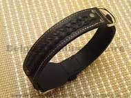 Gorgeous Wide 2 Ply Leather Dog Collar Gorgeous Wide 2 Ply Leather Dog Collar