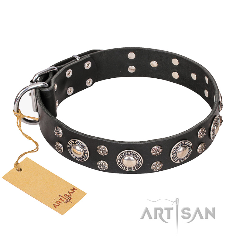 Large Dog Collar Hardware -- BLACK