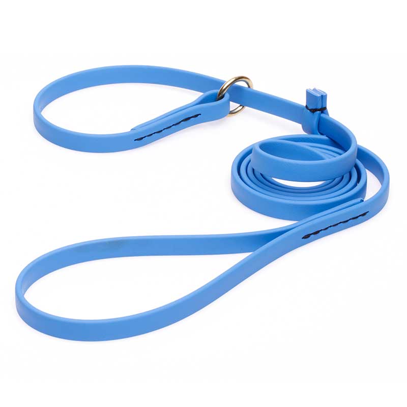 Solid Blue Biothane Belgian Malinois Leash and Collar Combo [L64BL1016 ...